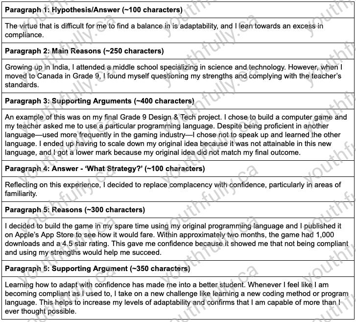 McMaster Health Sciences Supplementary Application