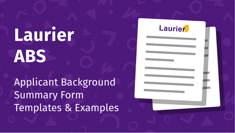 laurier abs form example supplementary application reddit