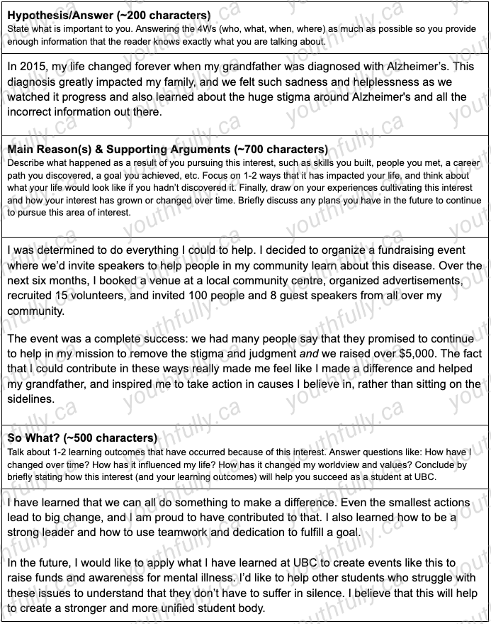 UBC Personal Profile Examples, Question Samples & Prep Tips